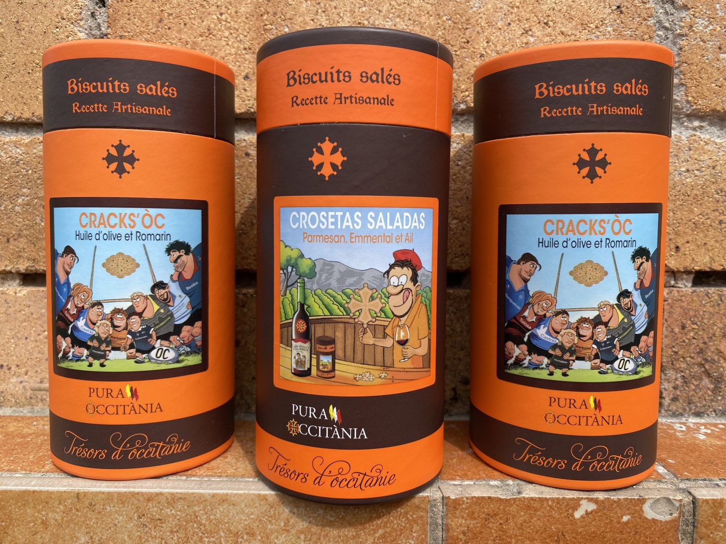 Slané sušenky Crosetas Saladas s Parmazánem, Ementálem a česnekem - 125 g - Obrázek 2