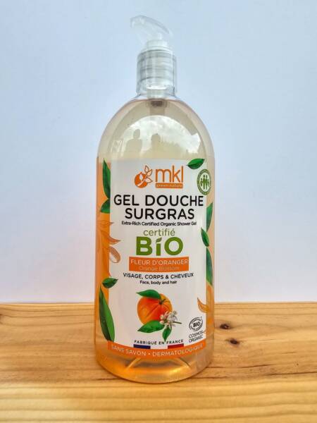 MKL - BIO sprchový gel s květy pomerančovníku - na tělo, obličej i vlasy - 1l