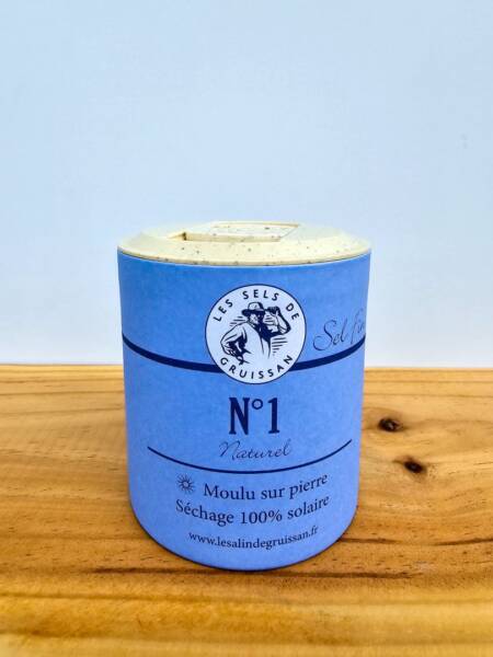 Gruissan – Sel Fin N°1–  100% přírodní mořská sůl -Solnička- 250g
