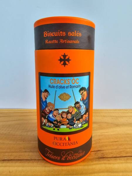 Slané sušenky s olivovým olejem a rozmarýnem CRACKS'OC – 125 g