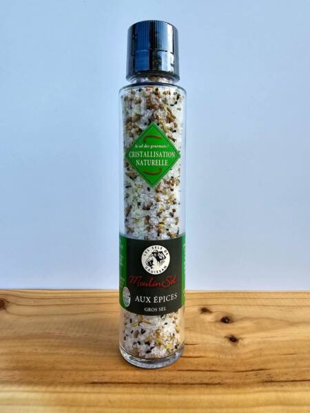 Gruissan – 100% přírodní mořská sůl s příměsí BYLIN -Mlýnek- 250g