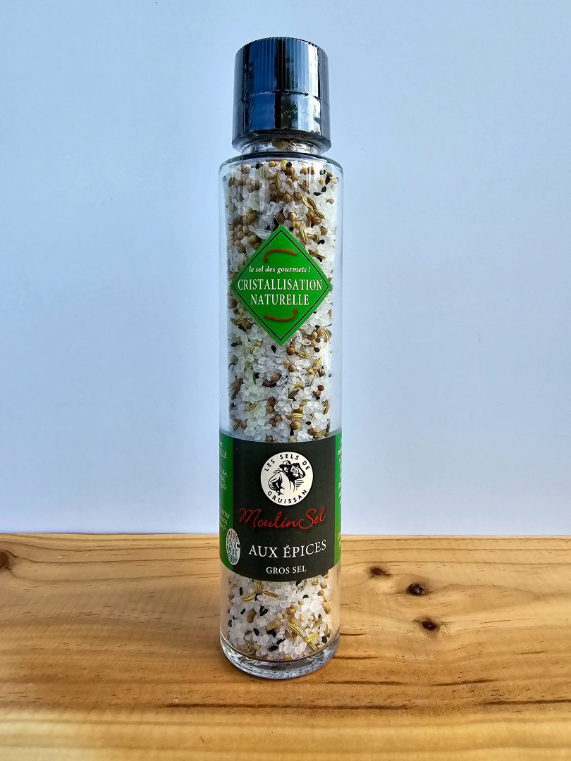 Gruissan – 100% přírodní mořská sůl s příměsí BYLIN -Mlýnek- 250g