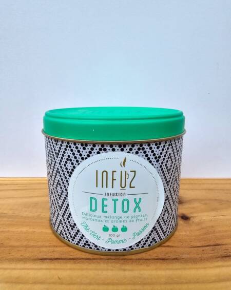 INFUZ DETOX - ČAJ - Směs zeleného čaje, jablka a maracuji - 100g