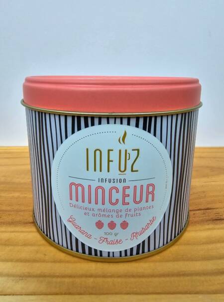 INFUZ Minceur - ČAJ na hubnutí - Lahodná kombinace guarany, jahody a rebarbory - 100g