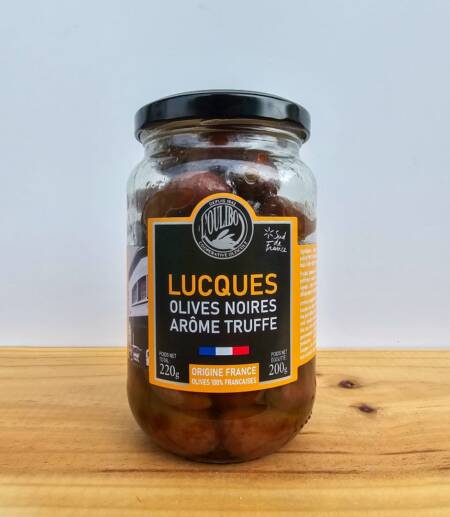 L’Oulibo - Černé olivy Lucques s aroma lanýžů - 200 g