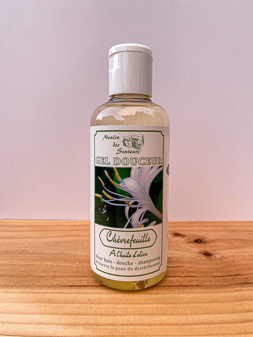 Moulin des Senteurs - Přírodní sprchový gel a šampon Zimolez s olivovým olejem - 200 ml