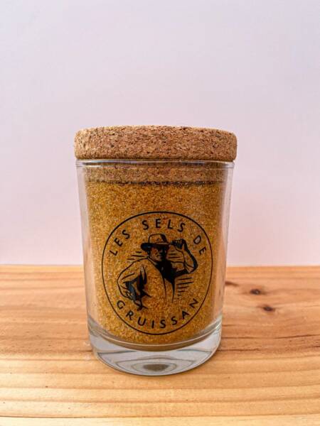 Gruissan - 100% přírodní mořská sůl s příměsí KURKUMA -Skleněná nádoba- 250g