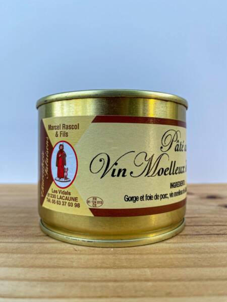 Vepřová paštika s kousky vína (hroznů) z Gaillac - 185g