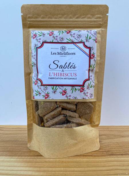 Řemeslné ibiškové máslové pečivo Les Mirliflores - 120 g
