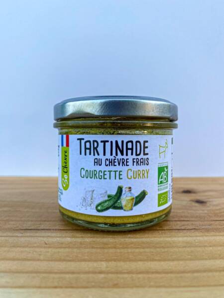 Farmářská pomazánka z čerstvého kozího sýru, cukety a kari - 90 g