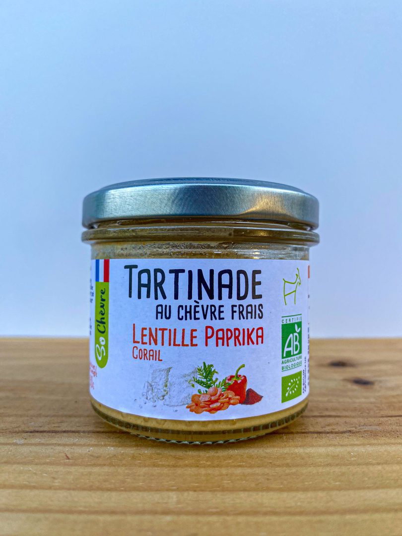 Farmářská pomazánka z čerstvého kozího sýru s paprikou a korálovou čočkou - 90 g