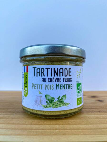 Farmářská pomazánka z čerstvého kozího sýru, hrášku a máty - 90g