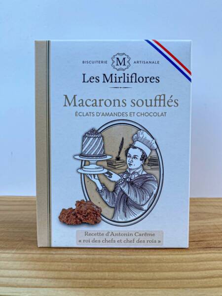Kakaové a mandlové suflé makronky Les Mirliflores - 140g