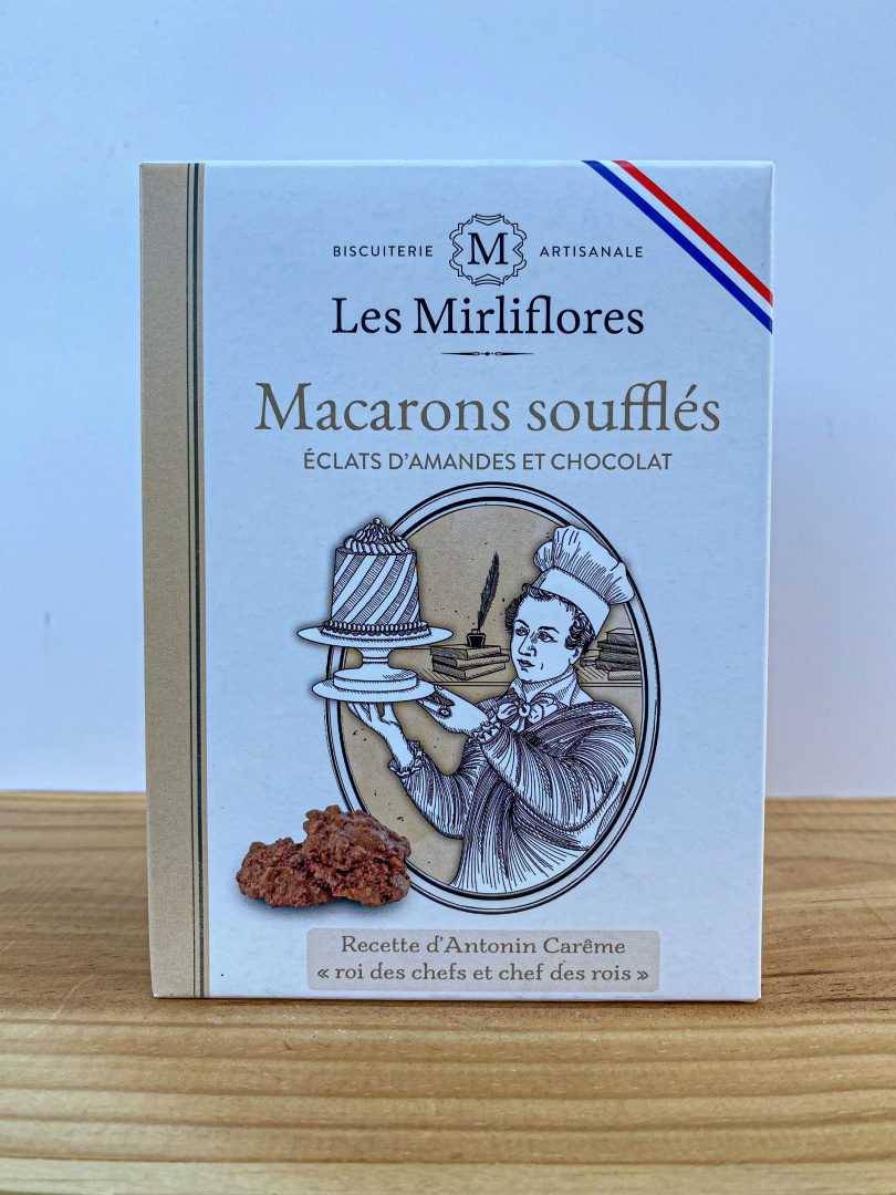 Kakaové a mandlové suflé makronky Les Mirliflores - 140g