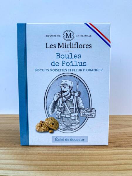 Sušenky s lískovými oříšky a pomerančovými květy Les Mirliflores - 160 g