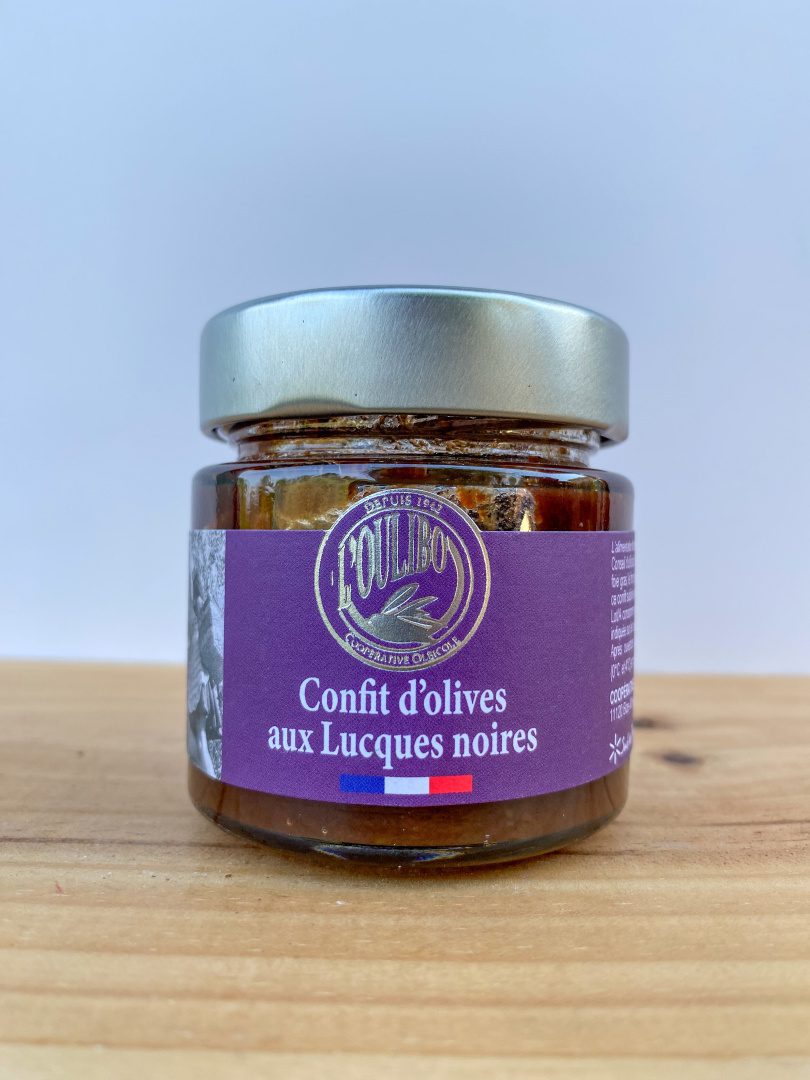 Konfitované olivy s černými Lucques - 100g