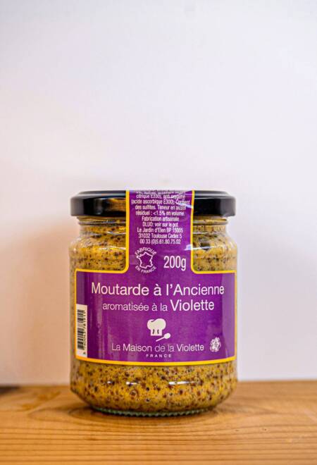 Starofrancouzská hořčice s příchutí fialek - 200g