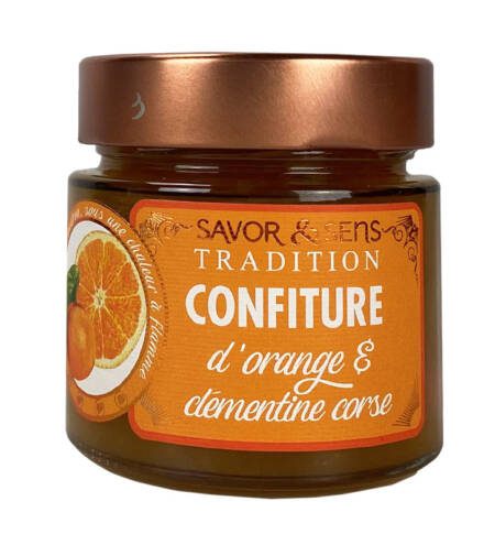Korsická pomerančová a mandarinková marmeláda - 270g