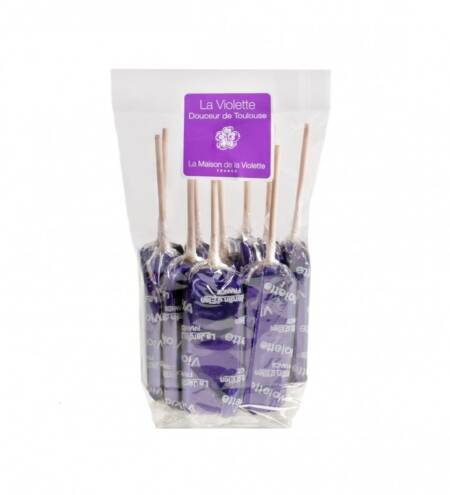 Fialková lízátka - 10 kusů