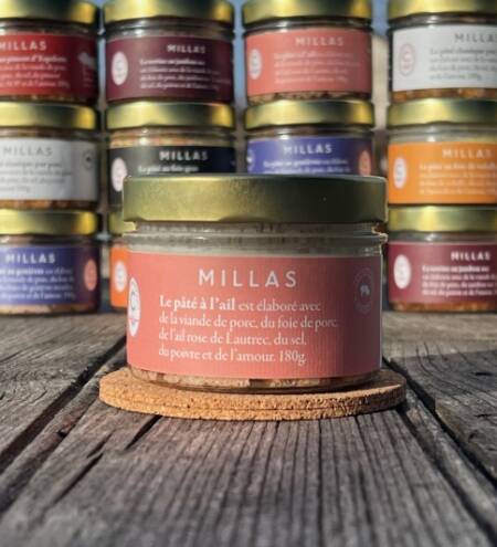 Millas Lautrec paštika z růžového česneku - 180 g