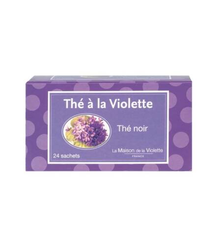 Fialkový černý čaj - 24 sáčků