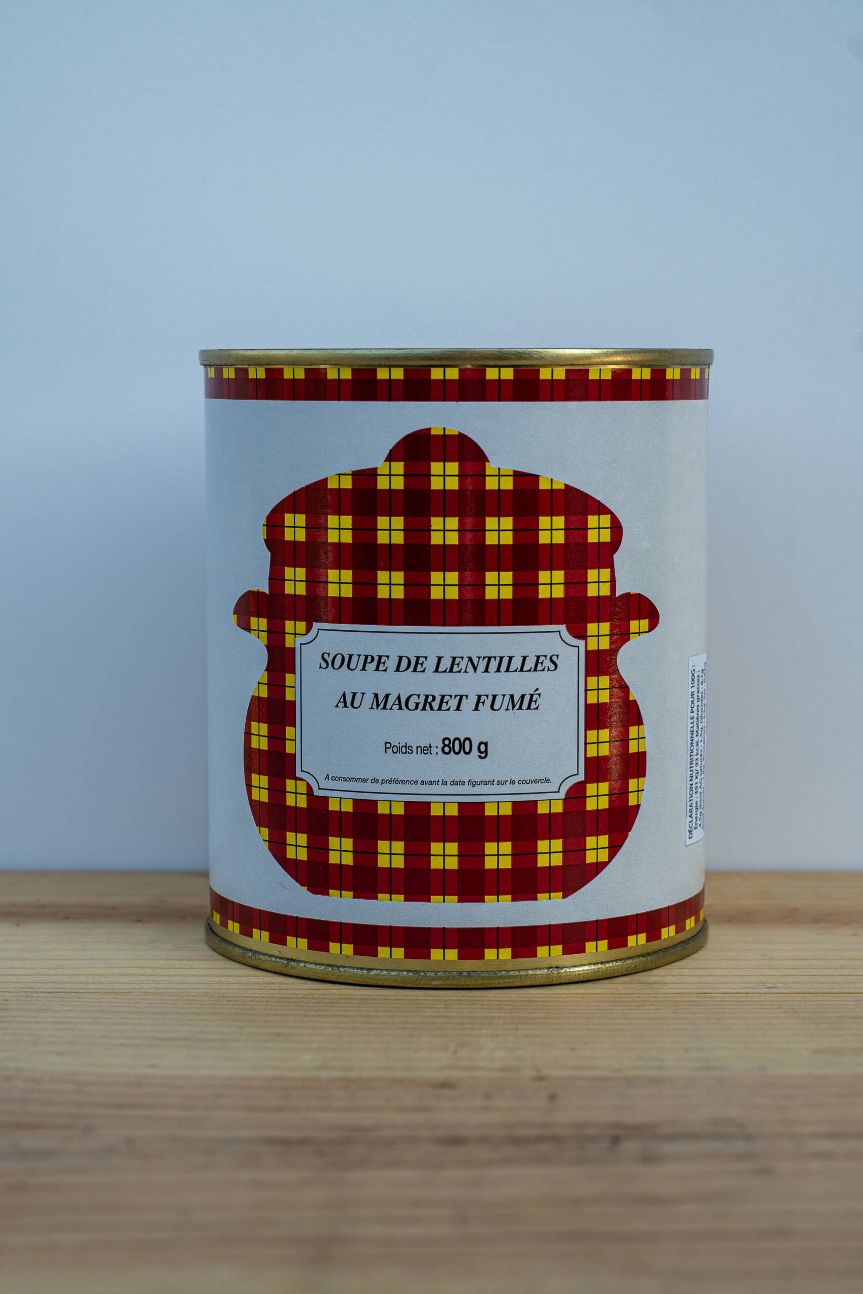 Polévka z čočky s uzeným kachním prsíčkem – 800g