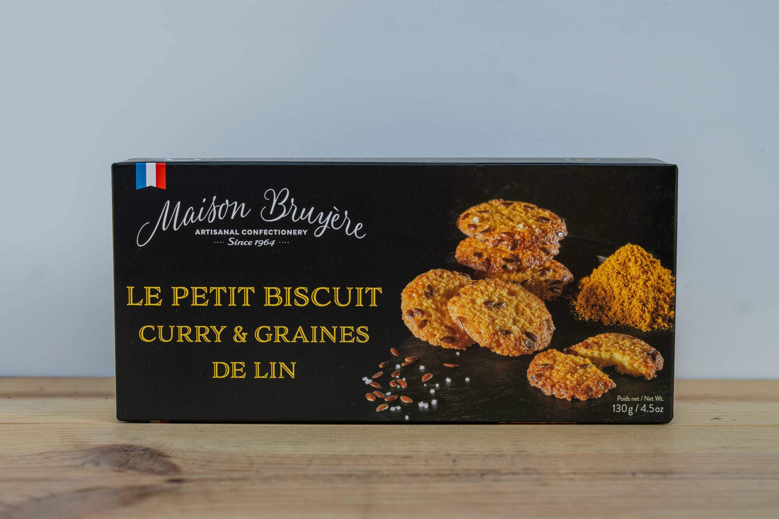 Slané sušenky s kari a lněným semínkem - 130g