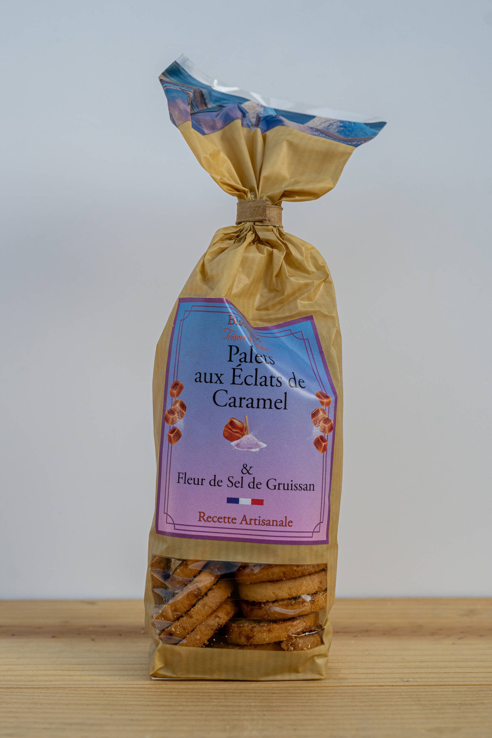 Palets aux Éclats de Caramel & Fleur de Sel de Gruissan karamelové sušenky s mořskou solí - 130g