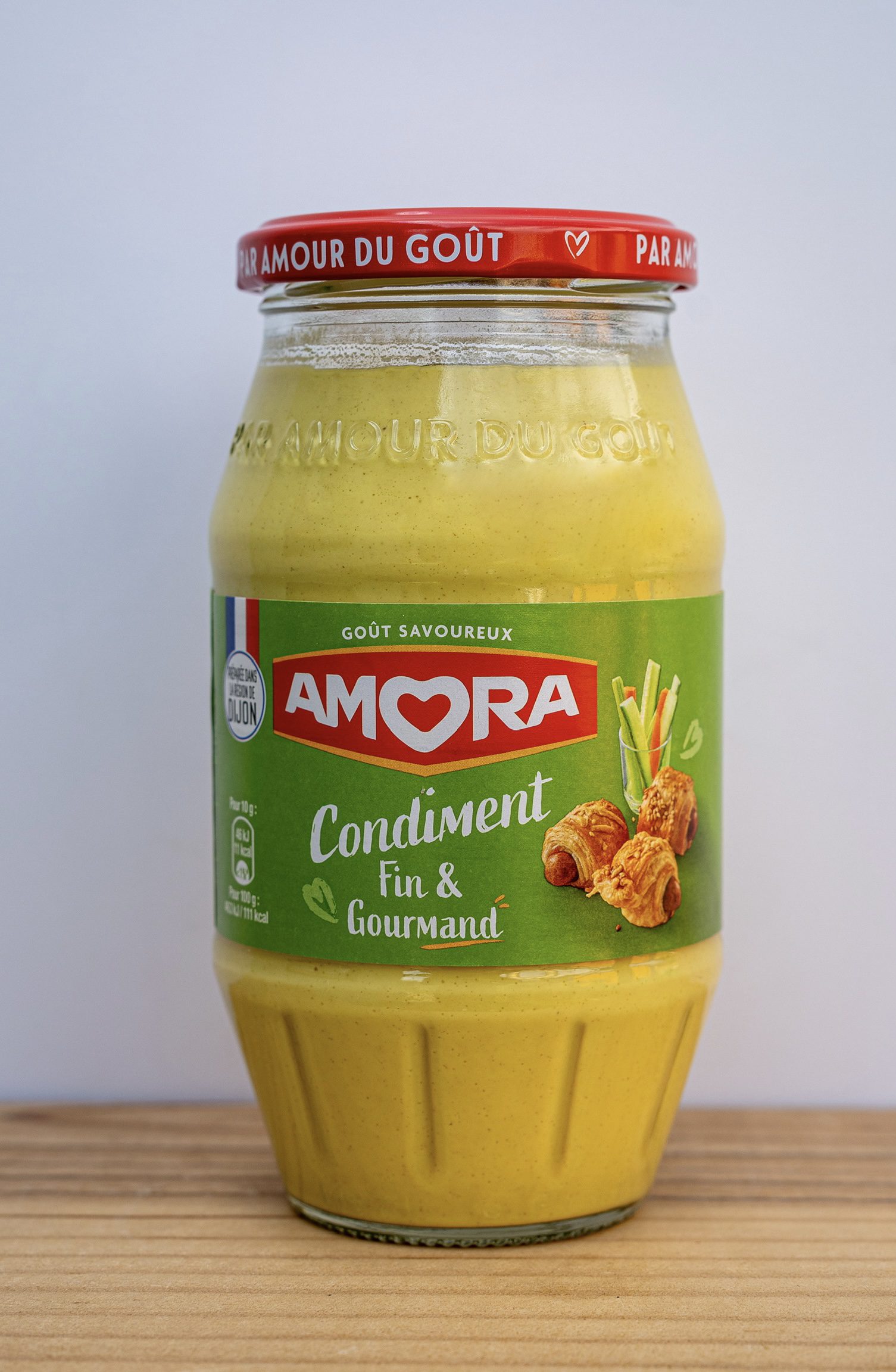 Amora Condiment Fin & Gourmand – jemná dijonská hořčice - 435g