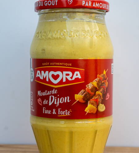 Amora Moutarde de Dijon Fine & Forte – ostrá dijonská hořčice - 435g