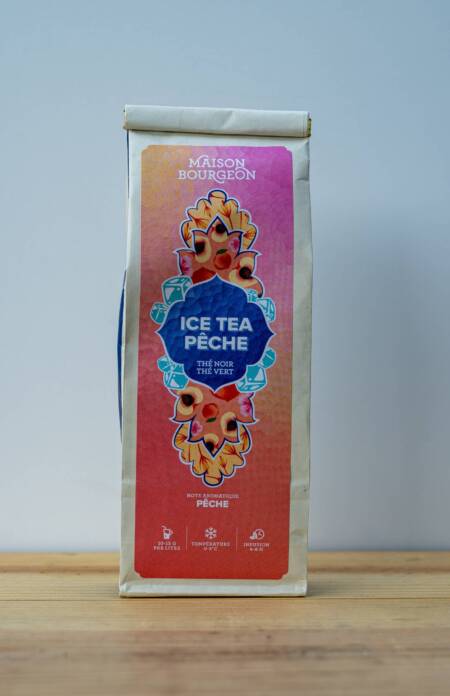 Ice Tea Pêche – ledový čaj s broskví, Maison Bourgeon - 100g