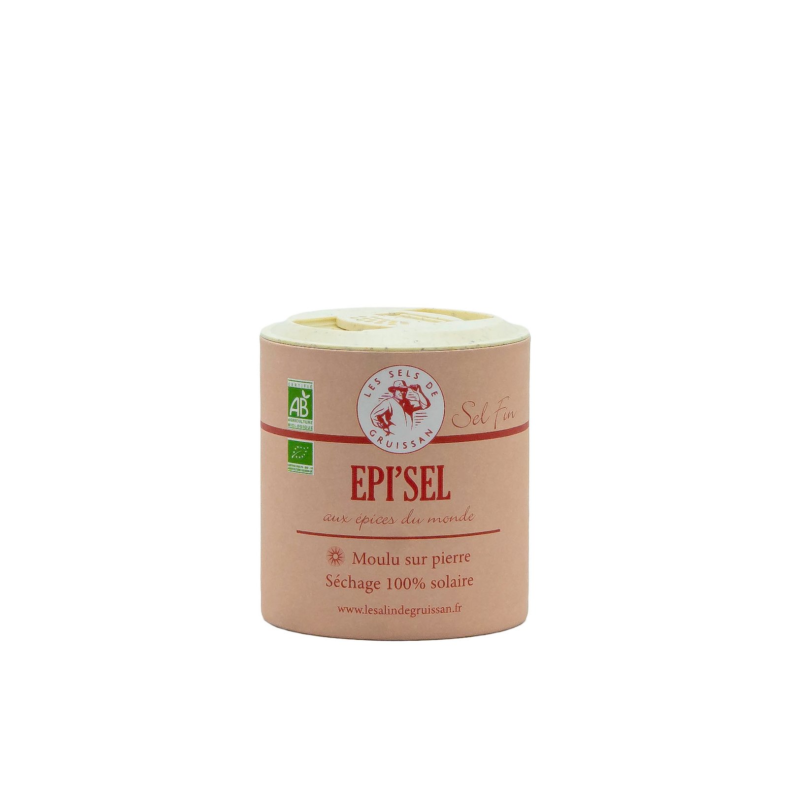 Gruissan – Sůl EPI’SEL– Obohacená o BIO koření – Solnička -250g