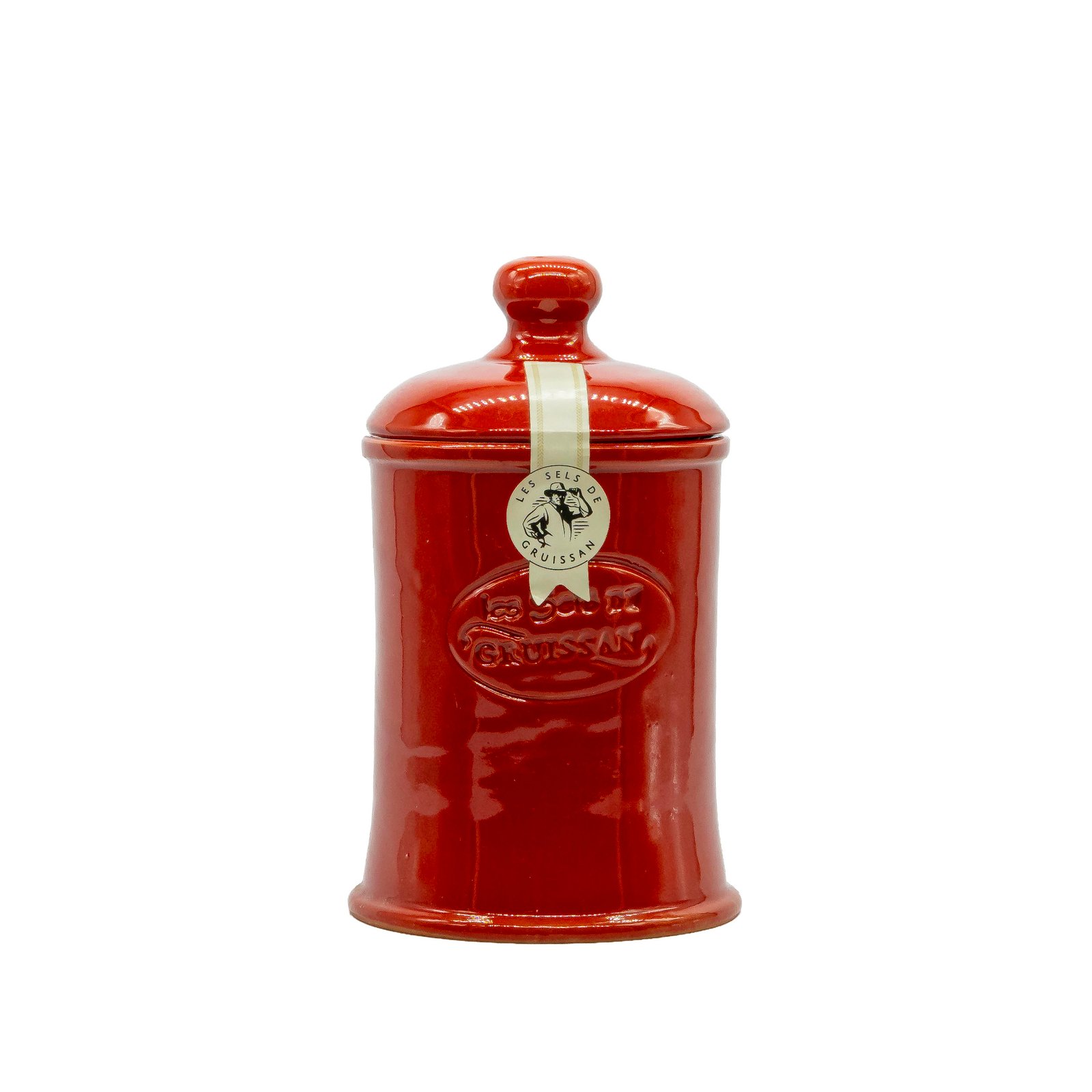 Gruissan - 100% přírodní mořská sůl s příměsí KOŘENÍ -Keramická váza- 500g