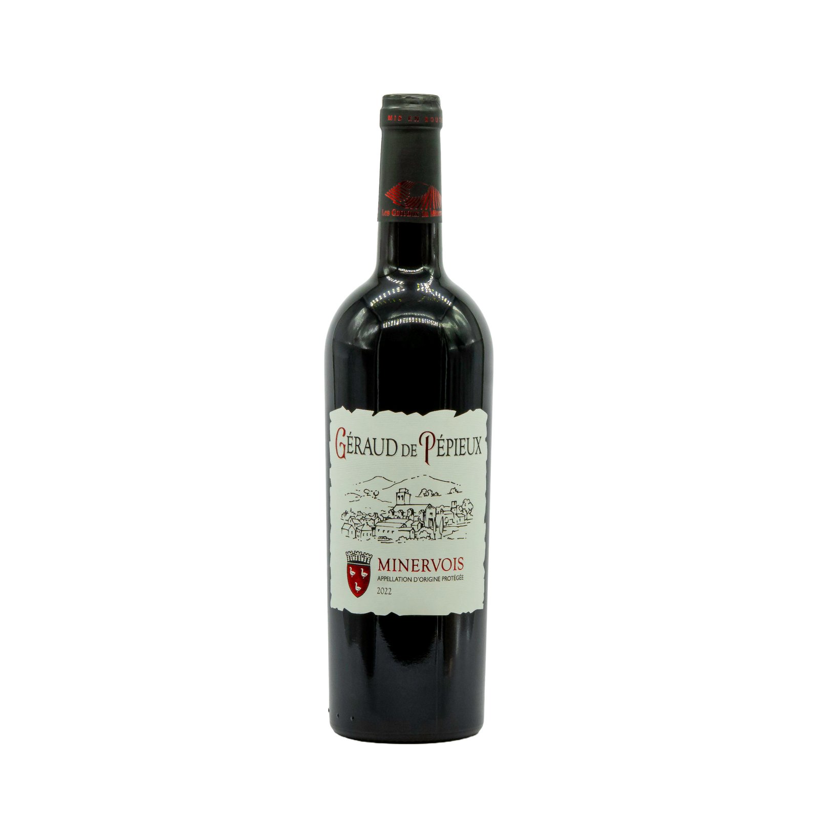 Červené víno Géraud de Pépieux Minervois AOP 2020 - 13,5% vol. - 750 ml