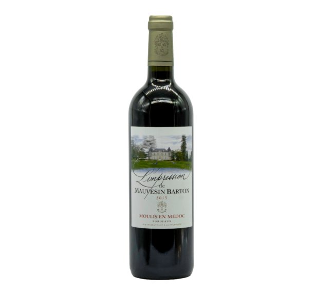 Červené víno L'Impression de Mauvesin Barton - Moulis en Médoc Bordeaux 2015 – 13%vol. - 750 ml