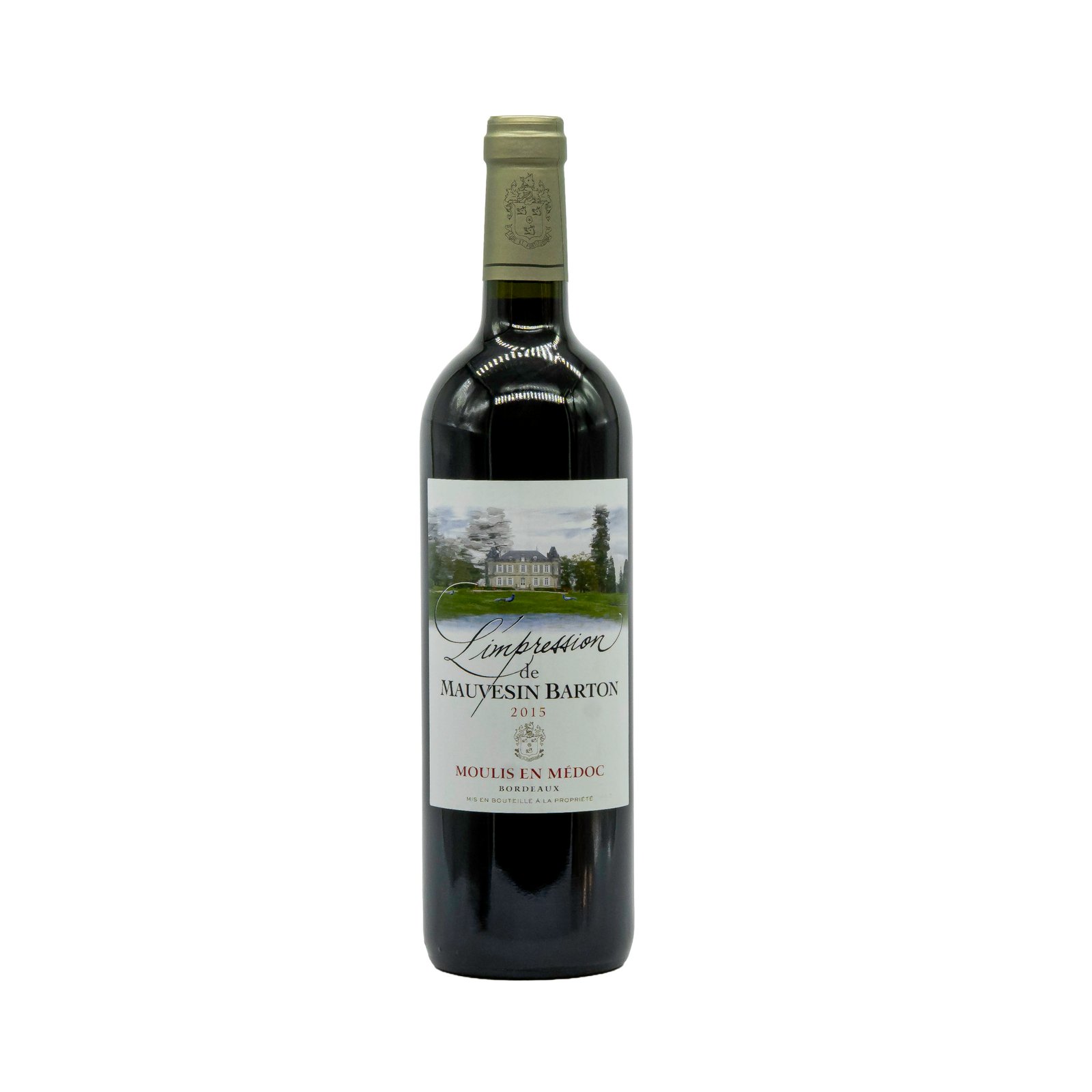 Červené víno L'Impression de Mauvesin Barton - Moulis en Médoc Bordeaux 2015 – 13%vol. - 750 ml