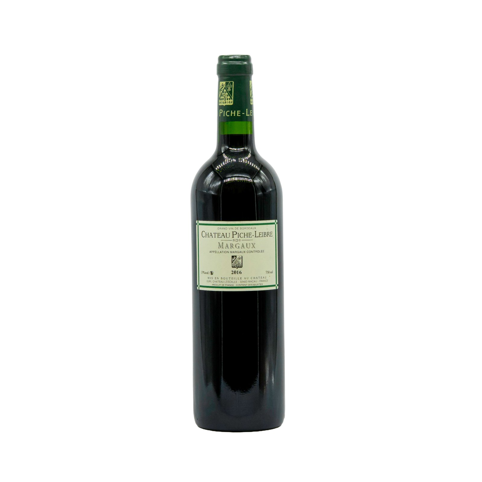 Červené víno Château Piche-Leibre Margaux – 2016 - 13% vol. - 750 ml