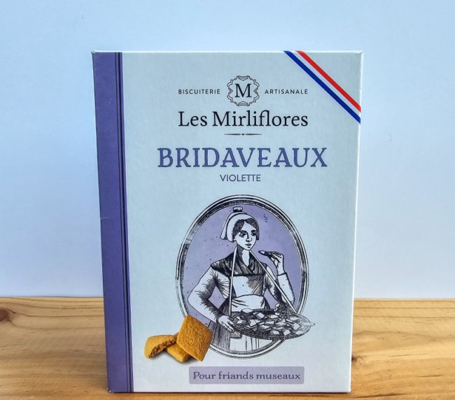 Sušenky s příchutí aroma fialek – Les Mirliflores – 160g