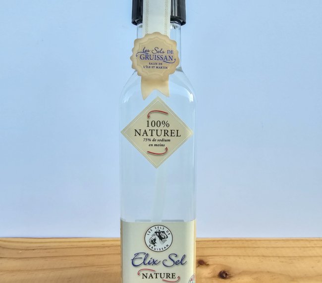 Gruissan - Tekutá sůl Středomoří - Elix Sel Nature (75% méně sodíku) -250ml