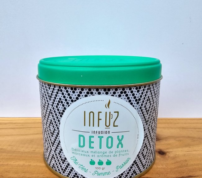 INFUZ DETOX - ČAJ - Směs zeleného čaje, jablka a maracuji - 100g
