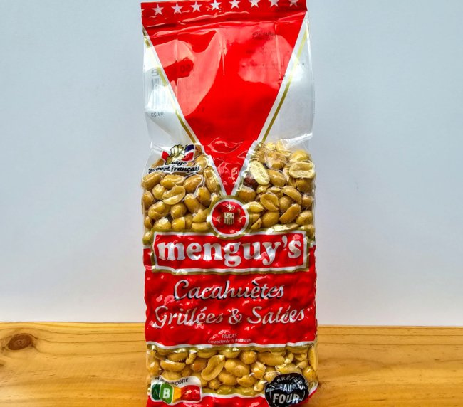 Tradiční francouzské arašídy pražené v troubě, solené Menguy's – 450 g