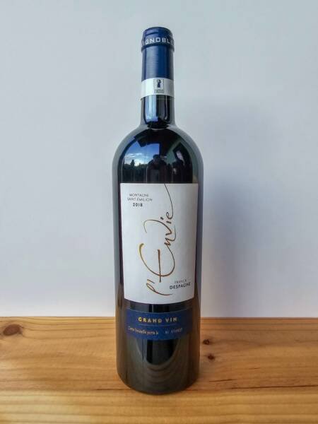 Červené víno L'Envie 2018 Montagne Saint-Émilion – Vignobles Franck Despagne 15% vol. - 750 ml