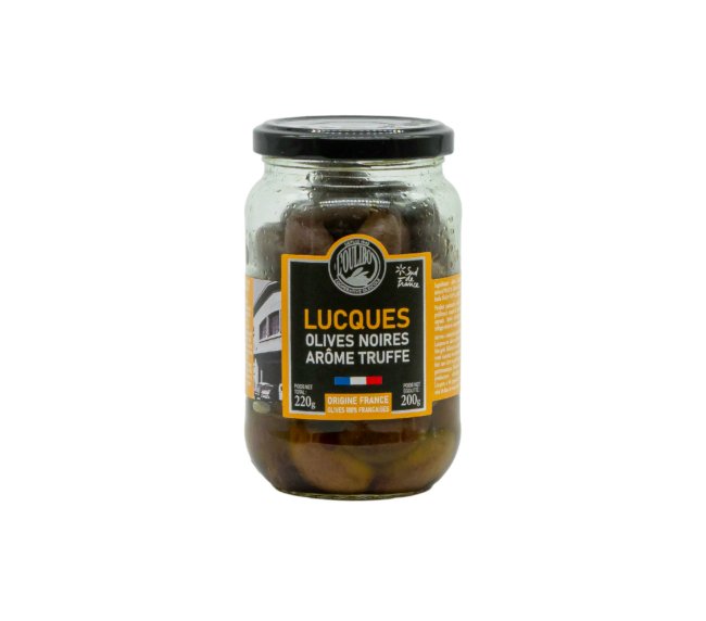 L’Oulibo - Černé olivy Lucques s aroma lanýžů - 200 g