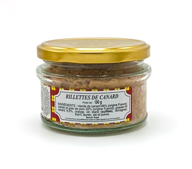 Kachní rillettes – ve skle - 130g