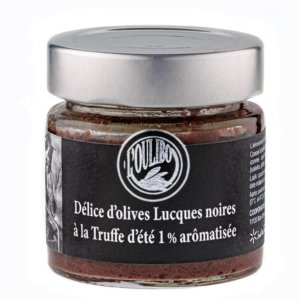 Olivová tapenáda z delikátních černých oliv Lucques a s lanýži - 100g