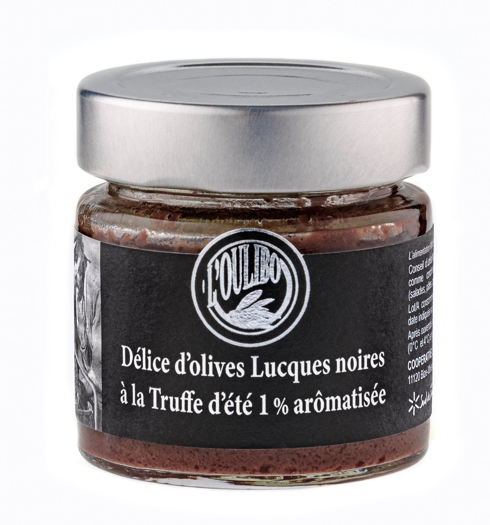 Olivová tapenáda z delikátních černých oliv Lucques a s lanýži - 100g