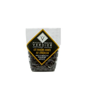 Jemné hrozinky macerované ve francouzském víně, obalené v čokoládě - 150 g