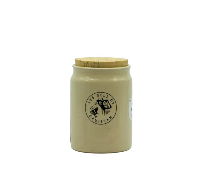 Gruissan - 100% přírodní mořská sůl s příměsí KURKUMA -Keramická nádoba- 250g