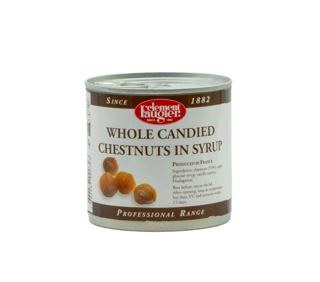 Glazované kaštany v kaštanovém sirupu - z Ardèche -540g | Plechová nádoba