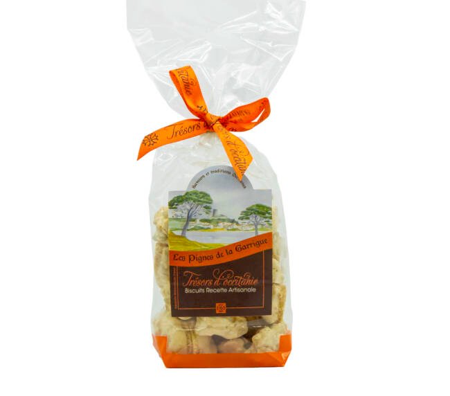 Křupavé potěšení s bílou čokoládou a piniovými oříšky - 110 g